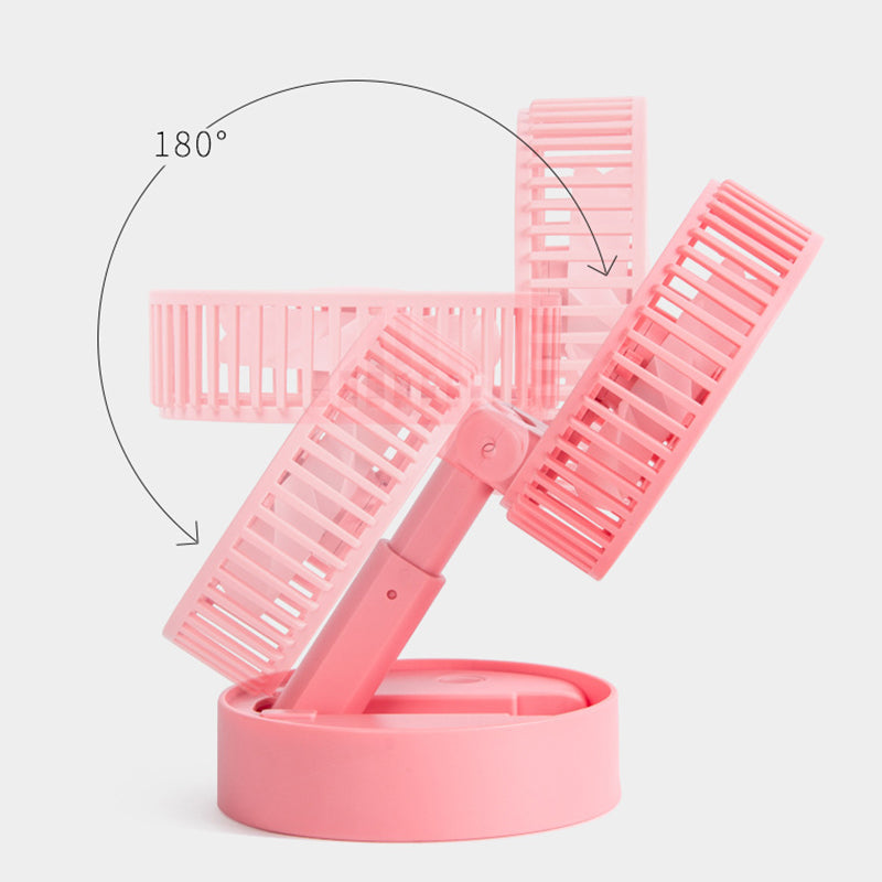 Mini fan with foldable telescopic phone holder | Kalsten