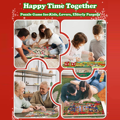 Skanto | 1000 Piece Christmas Puzzle Advent Calendar - Christmas Gift