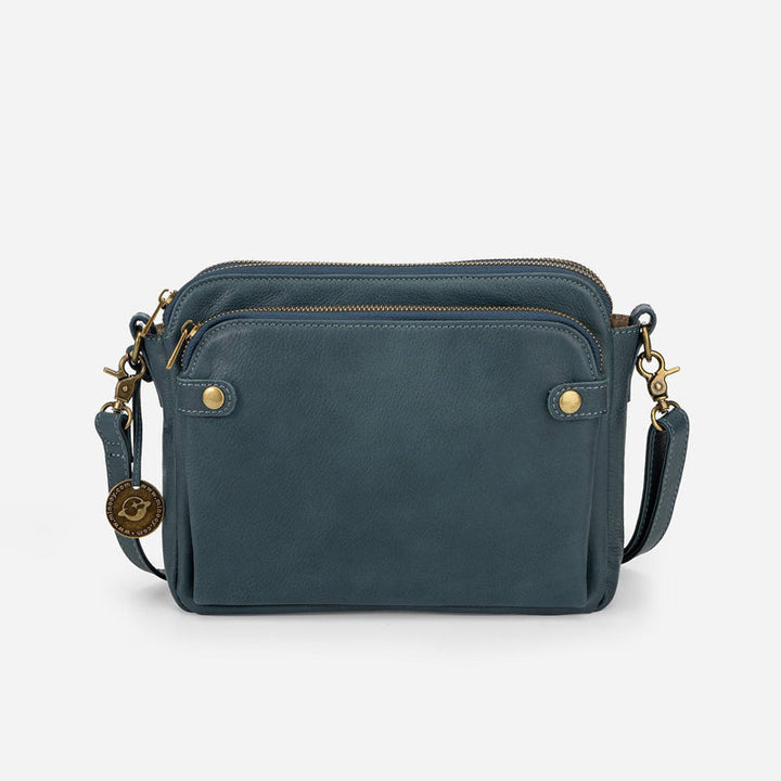 Women's shoulder bag made of three-layer leather | Kalsten
