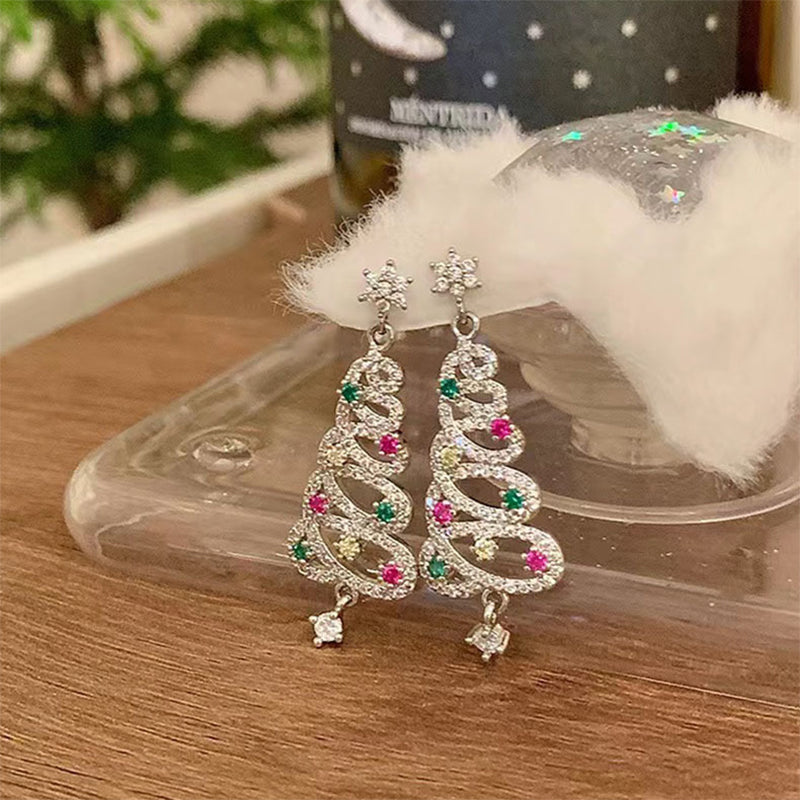 Kalsten | Shiny Christmas tree earrings