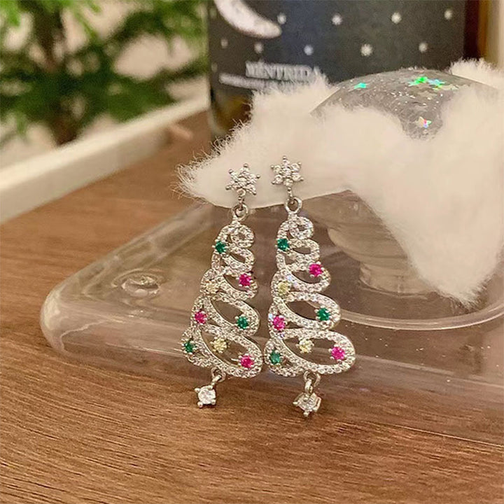 Kalsten | Shiny Christmas tree earrings