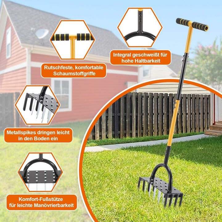 Lawn aerator aerifier verticutter for compacted soils | Kalsten