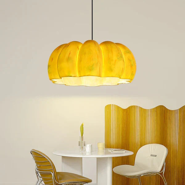 Eco-friendly Resin Pumpkin Pendant Light | Kalsten