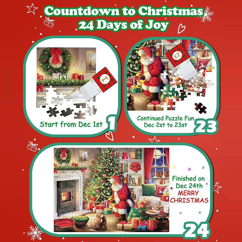 Skanto | 1000 Piece Christmas Puzzle Advent Calendar - Christmas Gift
