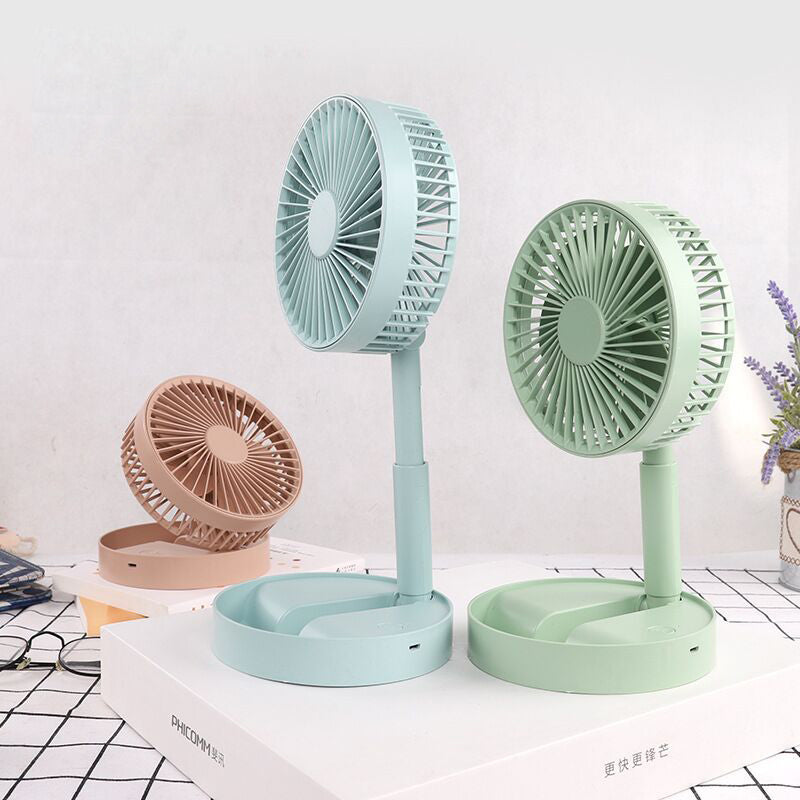 Mini fan with foldable telescopic phone holder | Kalsten