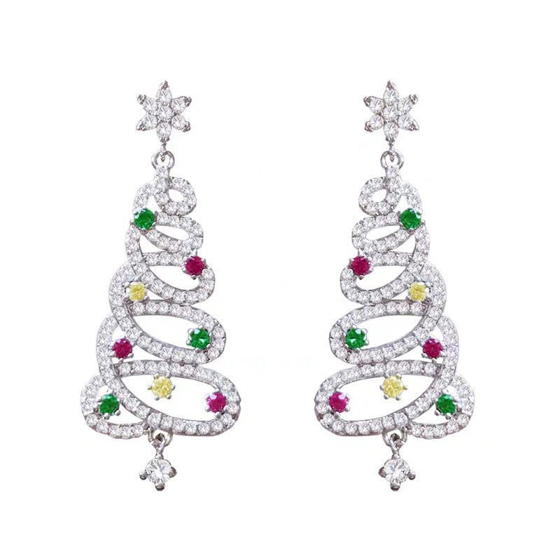 Kalsten | Shiny Christmas tree earrings