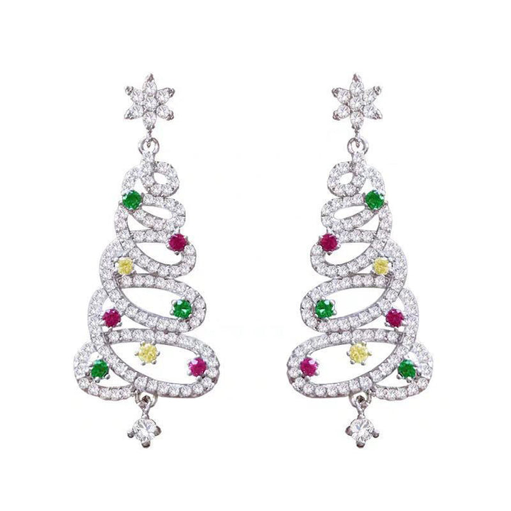 Kalsten | Shiny Christmas tree earrings