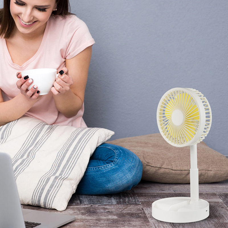 Mini fan with foldable telescopic phone holder | Kalsten