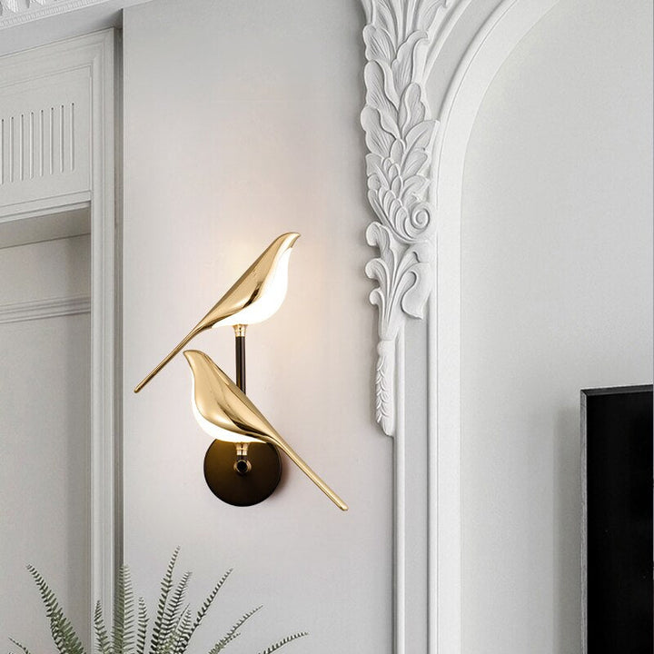 Modern LED Wall Lamp with Bird Design