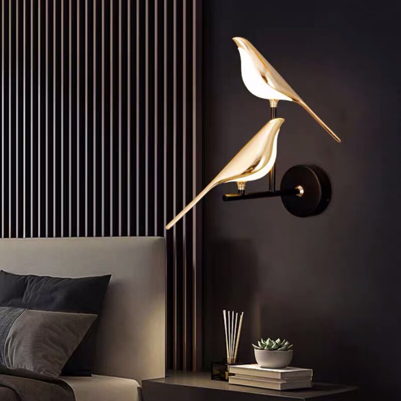 Modern LED Wall Lamp with Bird Design