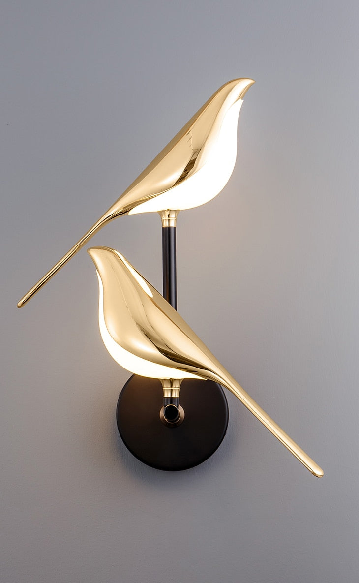 Modern LED Wall Lamp with Bird Design