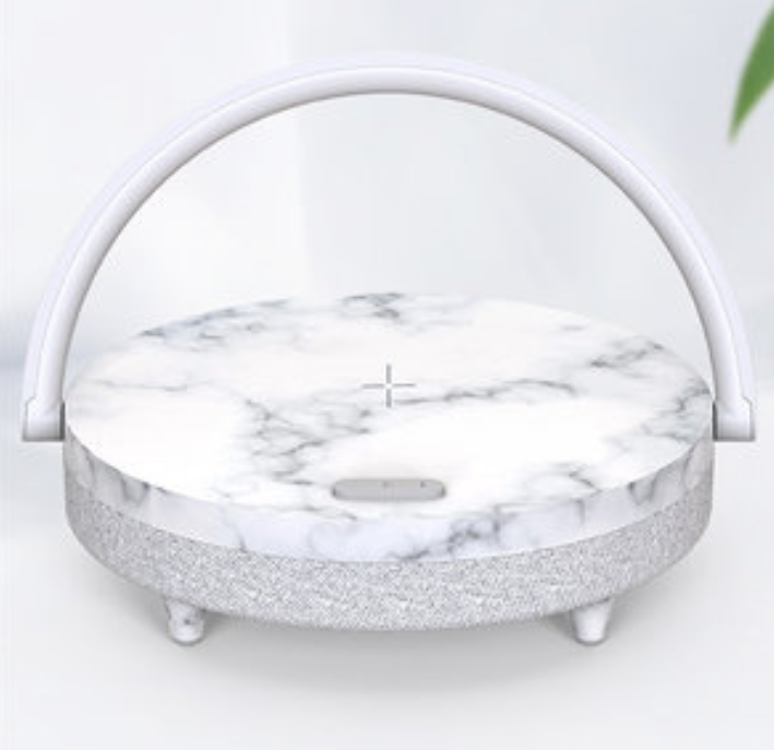 Multifunctional Bedside Table Lamp, with Phone Wireless Charger, Phone Holder, Bluetooth Speaker and Adjustable Light Brightness, for Home & Office (US Plug) | Kalsten