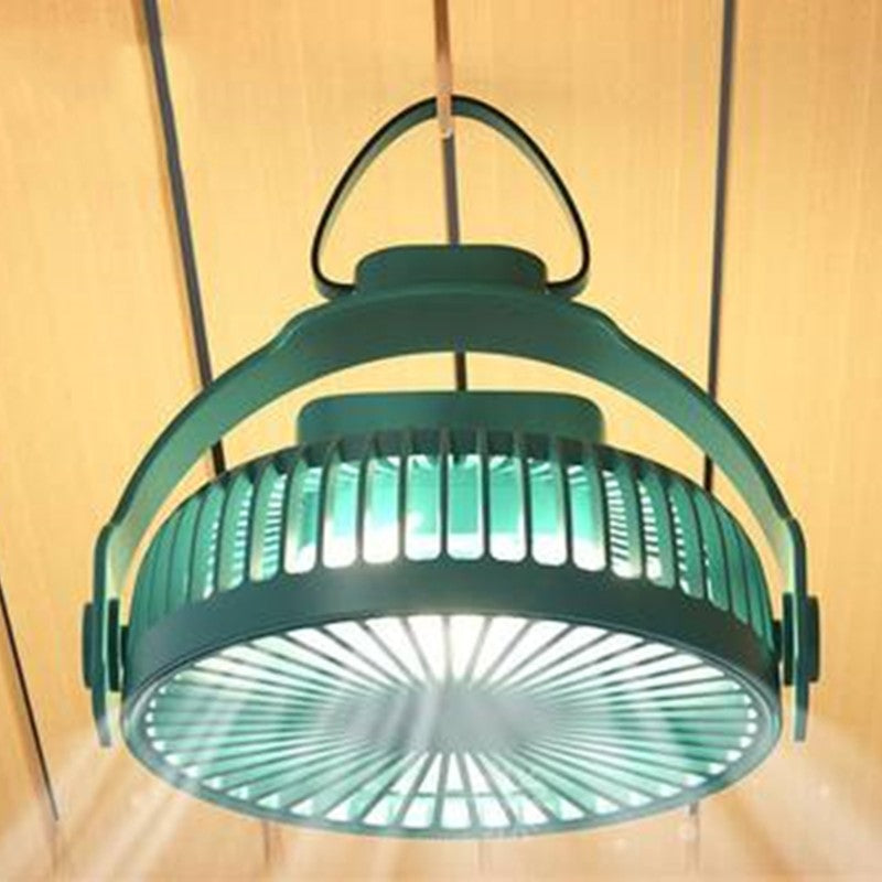2-in-1 Rechargeable Portable Hanging / Desk Fan, with Night Light, 4 Adjustable Wind Speeds | Kalsten