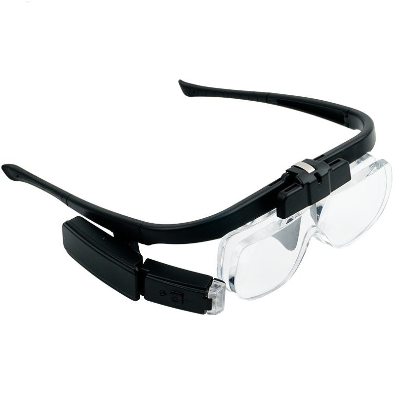 Kalsten | Portable Wearable LED Magnifying Glasses, with Adjustable Light Angle & Replaceable Lenses