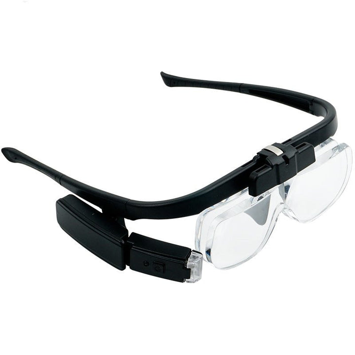 Kalsten | Portable Wearable LED Magnifying Glasses, with Adjustable Light Angle & Replaceable Lenses