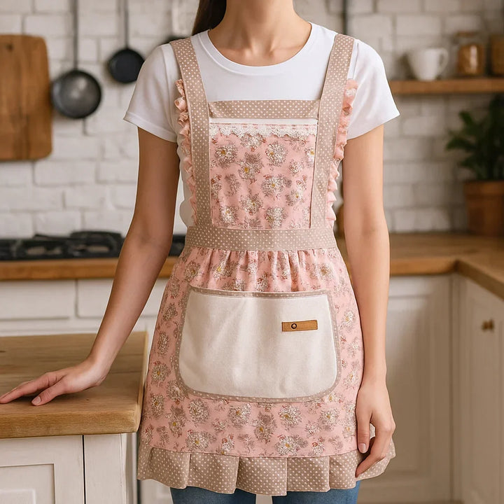 Floral Cotton Kitchen Apron Kalsten