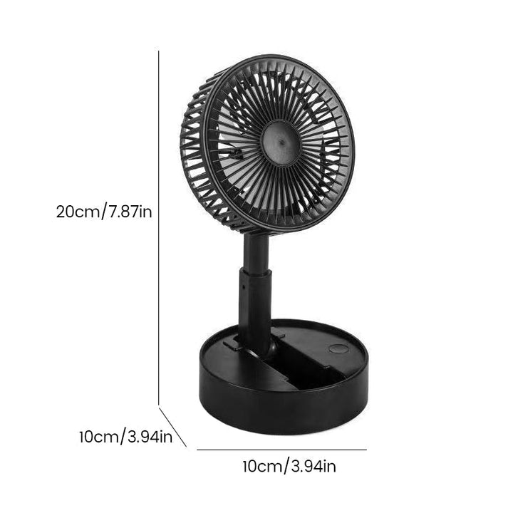 Kalsten | Height-adjustable, rechargeable telescopic stand fan