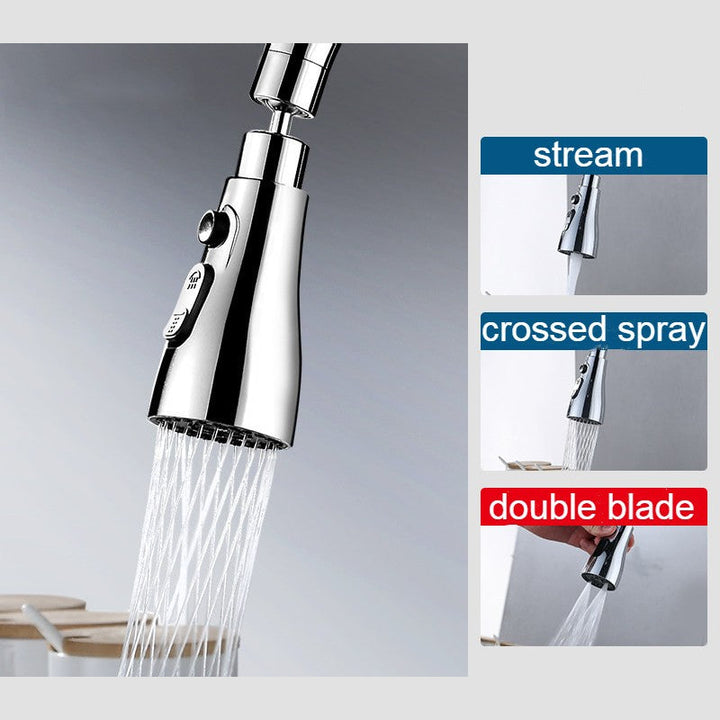 Kalsten | Pull Out Spray Head with 3 Water Modes, for Bathroom & Kitchen Faucet