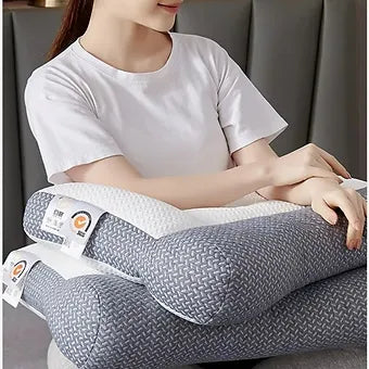 Contoured Sleep Pillow for Neck Support and Comfortable Rest
