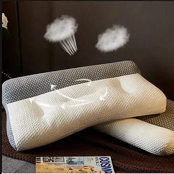 Contoured Sleep Pillow for Neck Support and Comfortable Rest