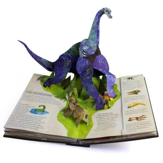Kalsten | DinoWorld 3D Pop-Up Book | Prehistoric Dinosaurs & Sea Monsters | Hardcover