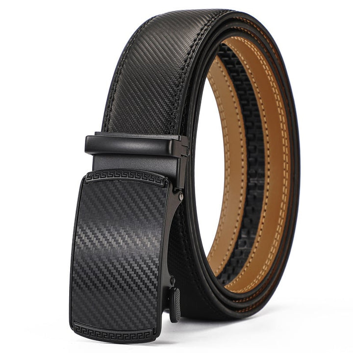 Kalsten | Eptchn Leather Ratchet Belt With Adjustable Buckle CrackSlick