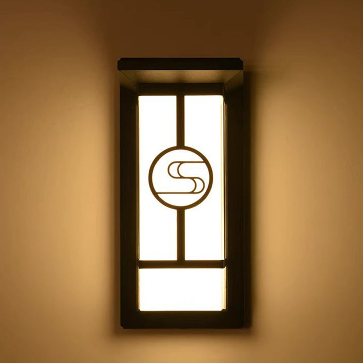 Modern Industrial Cuboid Aluminum Acrylic LED Waterproof Outdoor Wall Sconce Lamp For Outdoor Patio | Kalsten