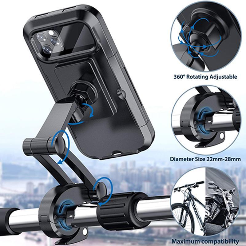 Kalsten | RideCharge Pro – Waterproof Phone Holder with USB and 15W Wireless Charging for Bicycle and E-Bike