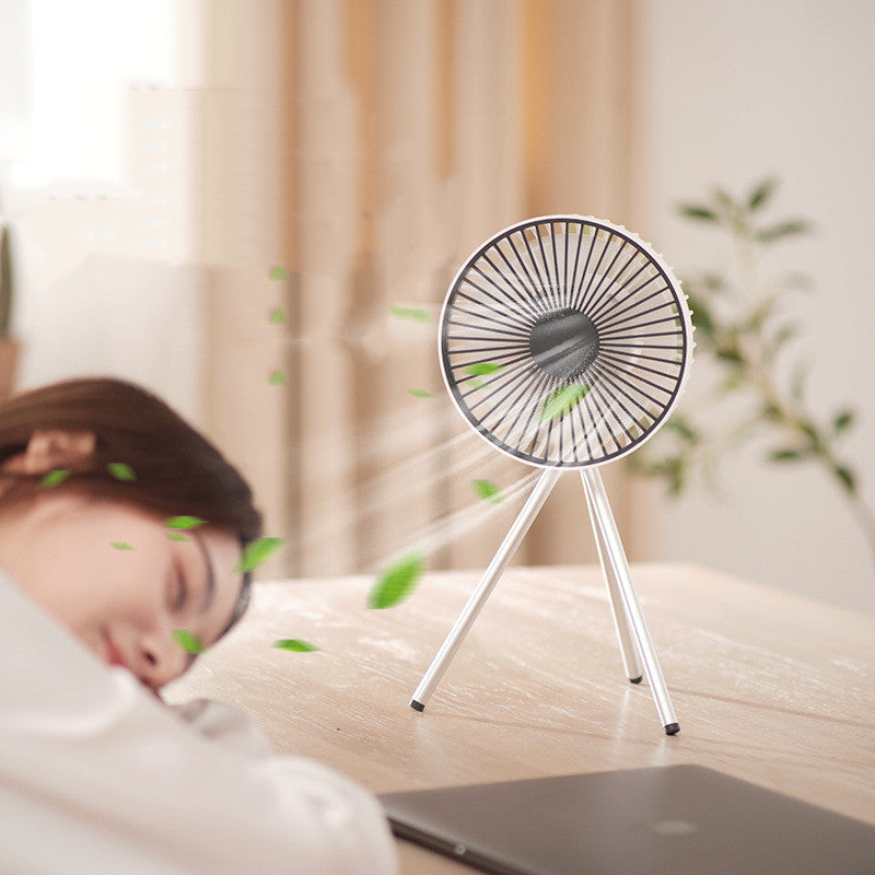 Portable Rechargeable Fan with Flexible Tripod & 3 Speed Settings, for Travel, Office, Room, Outdoor | Kalsten