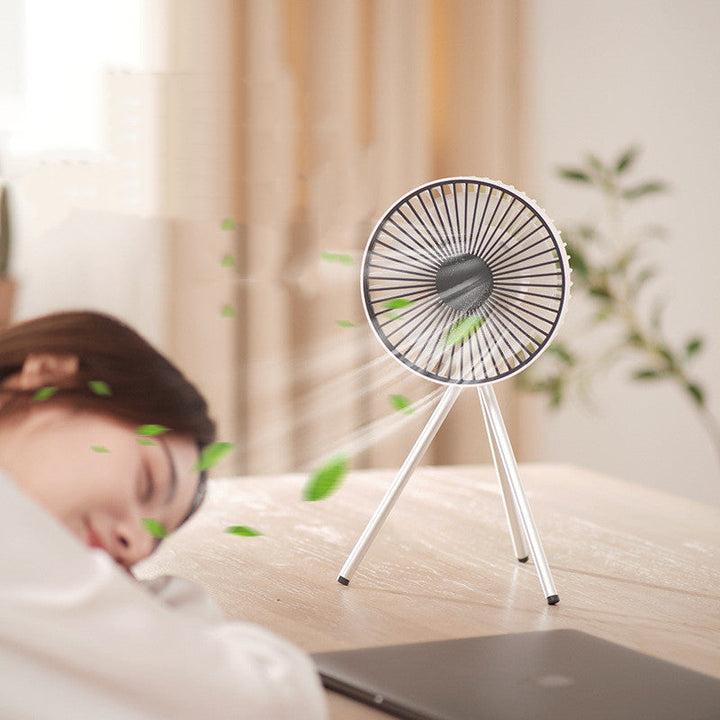 Portable Rechargeable Fan with Flexible Tripod & 3 Speed Settings, for Travel, Office, Room, Outdoor | Kalsten