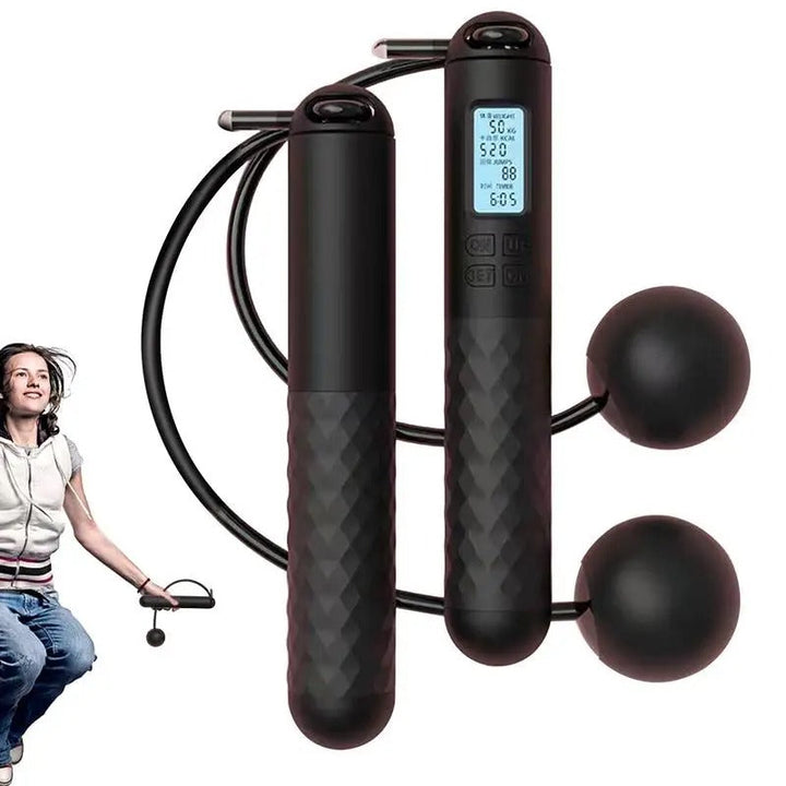 Wireless Jump Rope with Counter – Weighted Handles for Home Cardio Workouts | Kalsten