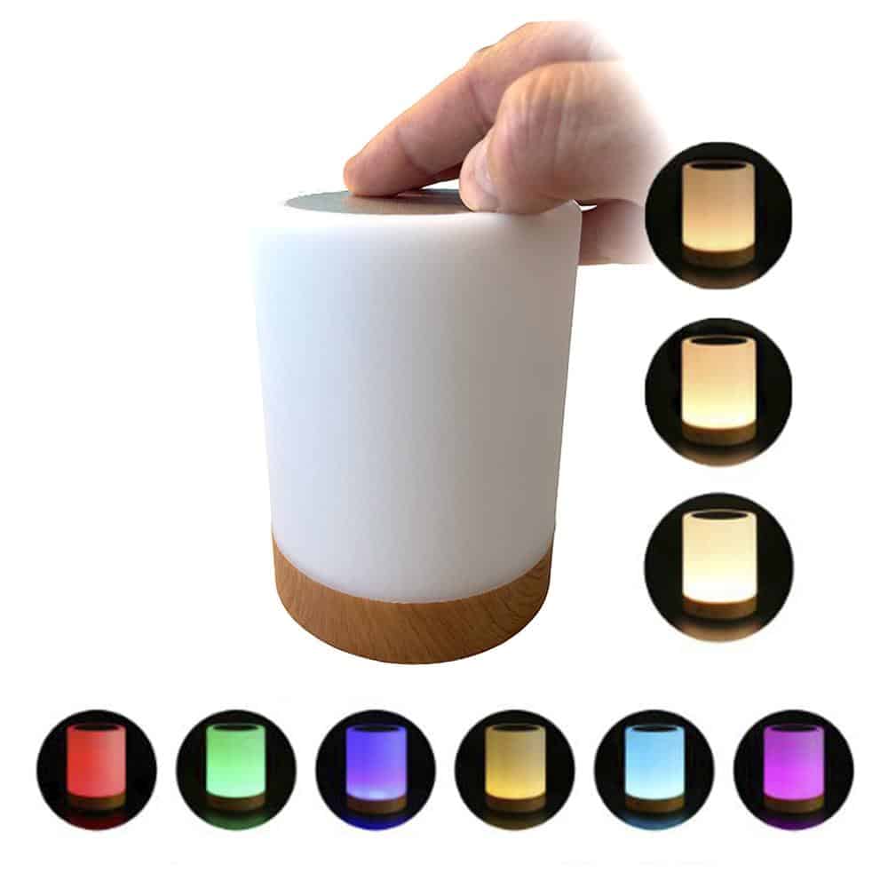 LED dimmable table lamp with touch & RGB color change | Kalsten