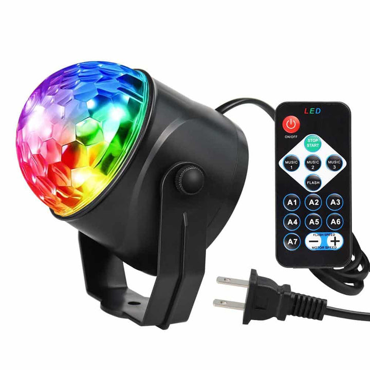 Rotating LED disco ball with remote control | Kalsten