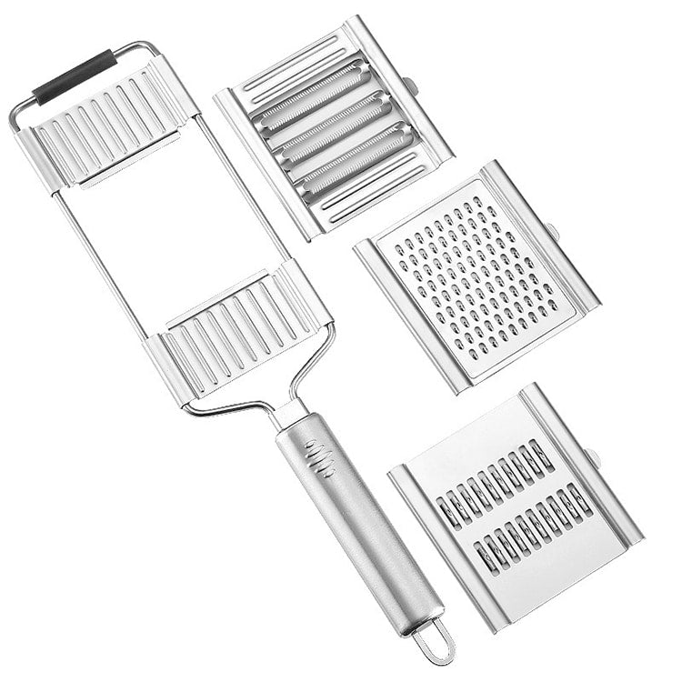 Grater 3-in-1 Stainless Steel - for Vegetables, Fruits etc. | Kalsten