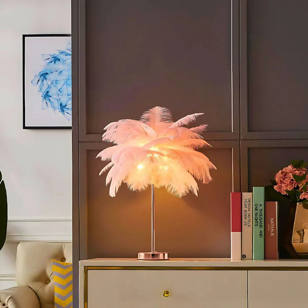 Atmospheric Feather Palm Tree Lamp - LumaPalm | Kalsten