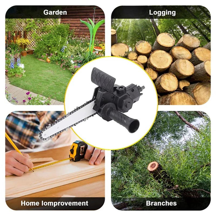 Drill-to-Chainsaw Conversion Attachment – 6 Inch