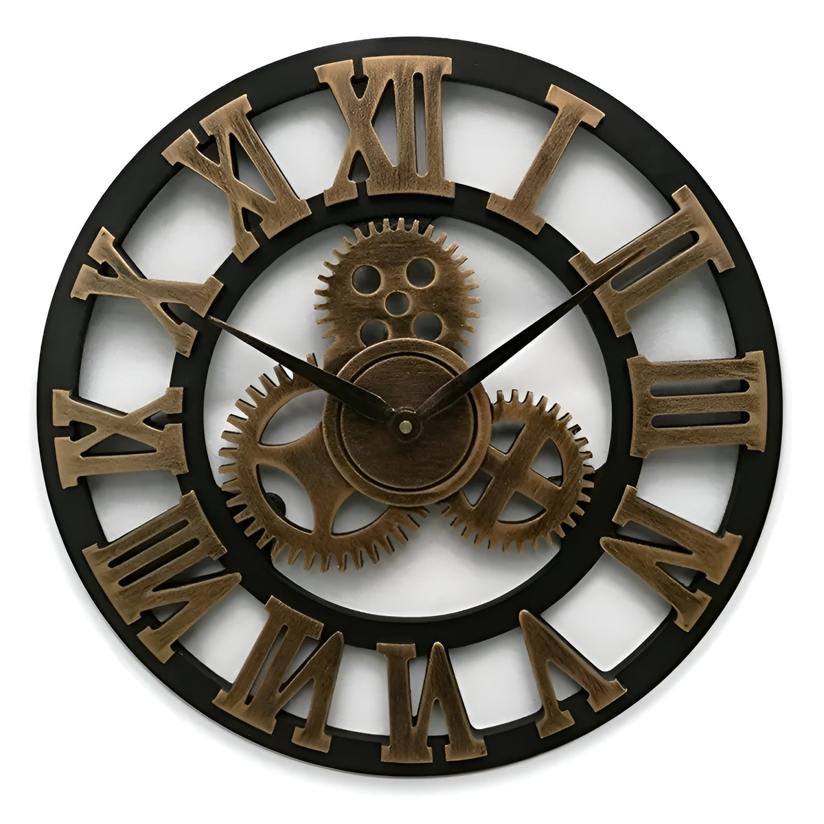 Wall clock in gear design – Industrial design for stylish wall decoration | Karnz
