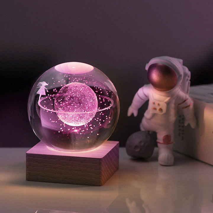 3D Galaxy Crystal Ball Night Light | Kalsten