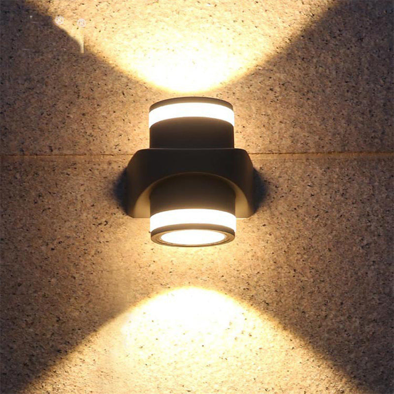 Modern Cylindrical Die-Cast Aluminum LED Waterproof Outdoor Garden Wall Light | Kalsten