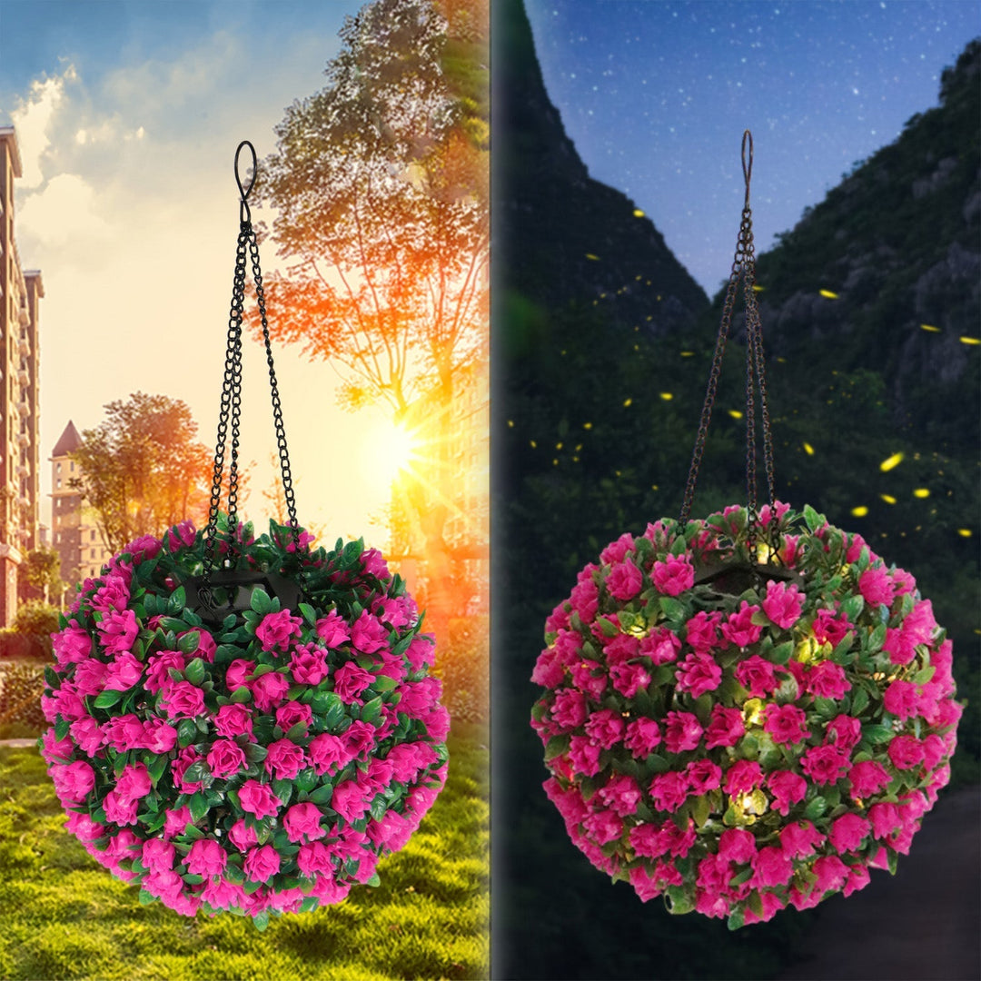 Contemporary Creative Waterproof Solar Flower Globe Plastic LED Outdoor Light For Garden | Kalsten