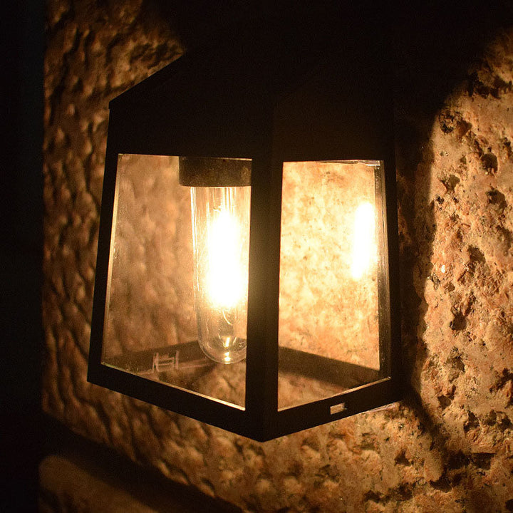 Modern Square Plastic Solar LED Outdoor Waterproof Garden Landscape Wall Sconce Lamp | Kalsten