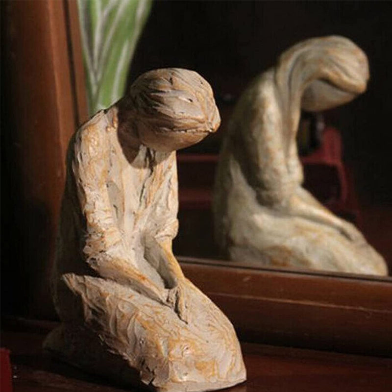 Kalsten | Sweet Hour of Prayer, beautiful hand-cast inspiring sculpture of a praying woman