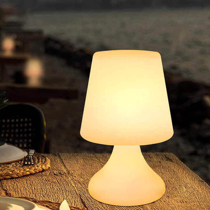 Modern Minimalist PE Cup Shape USB LED Table Lamp Night Light For Outdoor Patio | Kalsten