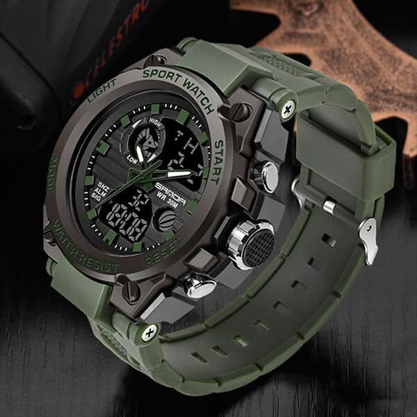 Kalsten | Men’s Military Watch with Analog Digital Display and Features