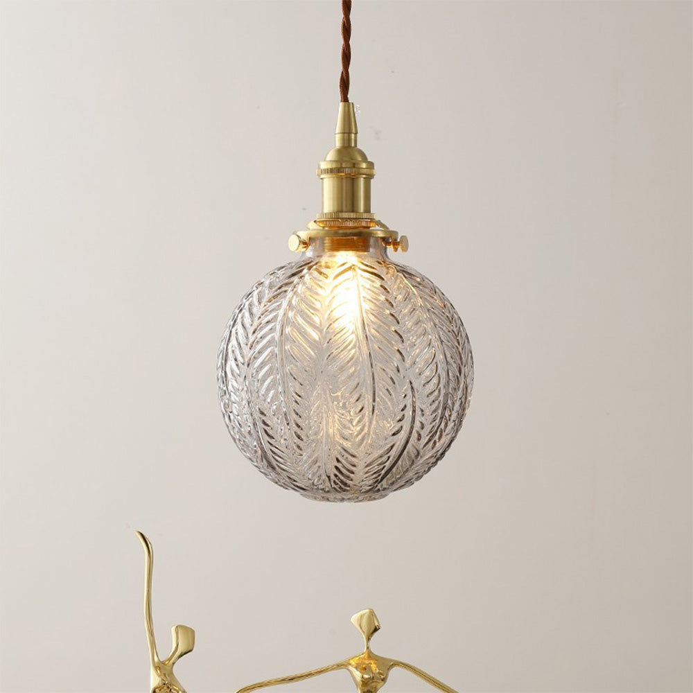 Glass Living Room Small Globe Pendant Light | Kalsten
