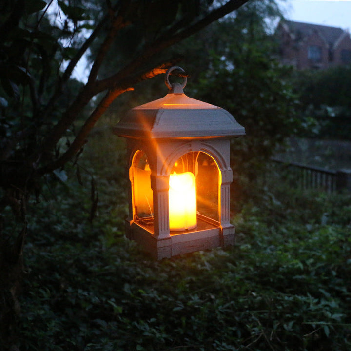 Traditional European Solar Waterproof House Cubic Plastic LED Landscape Lighting Outdoor Light For Garden | Kalsten