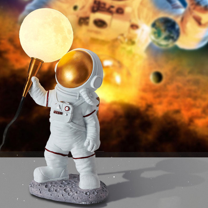 Skanto | Modern Creative Cartoon Astronaut Resin ABS 1-Light Wall Lamp for Bedroom