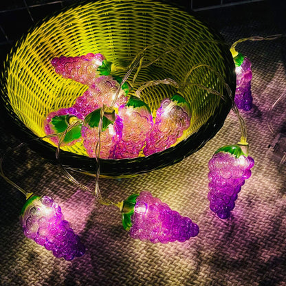 BowLift | Fruit Grape String Lights LED Battery USB Decorative String Light