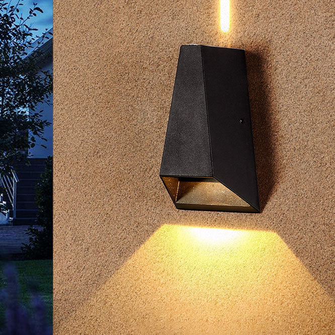 Outdoor Modern Column Geometry LED Waterproof Wall Sconce Lamp | Kalsten