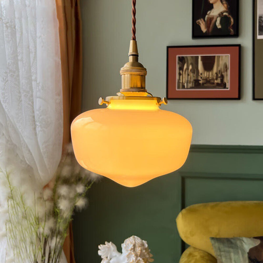 Retro Lantern Glass Pendant Hanging Light | Kalsten